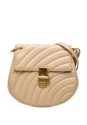 Chloé Pre-Owned 2018 Small Quilted Leather Drew Bijou crossbody bag - Neutrals