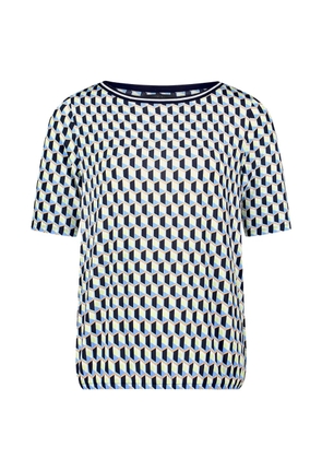 Betty Barclay geometric-print short-sleeve top - Blue