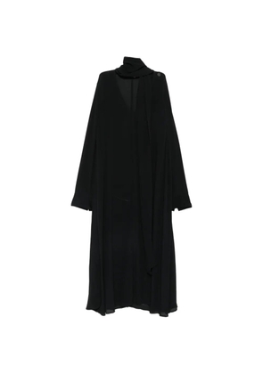 TOTEME scarf-detail V-neck maxi dress - Black
