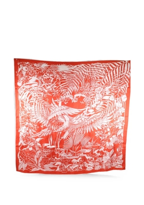 Hermès Pre-Owned Flamingo Party scarf - Red