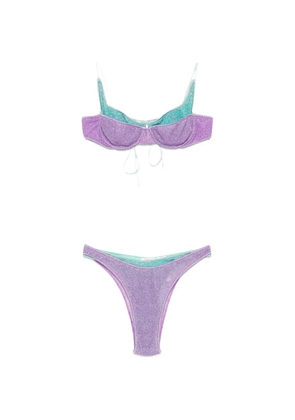 Oséree glitter-effect underwired bikini - Purple