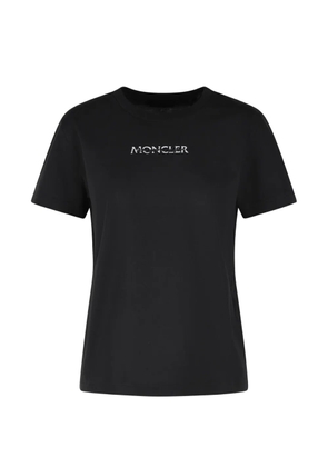 Moncler logo-embroidered patch-detail T-shirt - Black