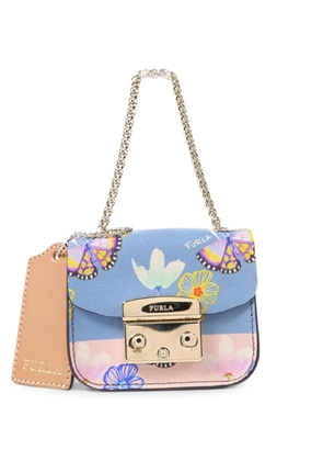 Furla mini Metropolis butterfly-print handbag - Blue