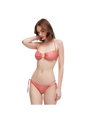 GUESS USA ring-detail bikini top - Pink