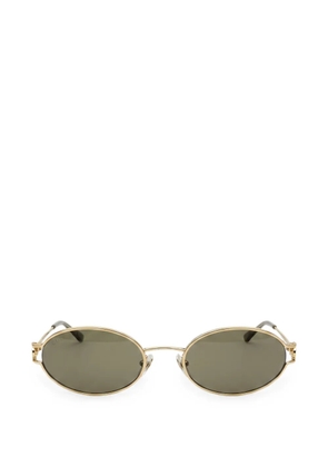 Gucci oval-frame sunglasses - Gold
