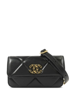 CHANEL Pre-Owned C19 CC quilted shoulder bag - Black