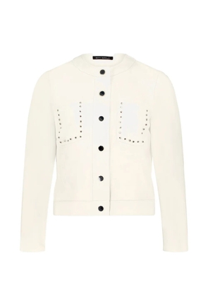 Betty Barclay stud-embellished floral-embroidered jacket - Neutrals