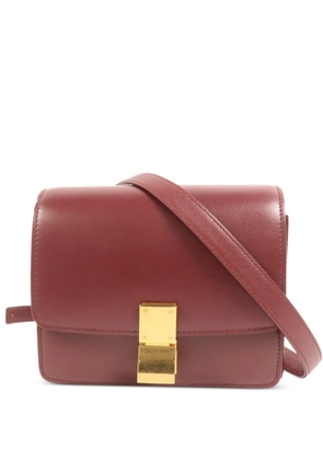 Celine Pre-Owned small Classic Box leather shoulder bag - Red