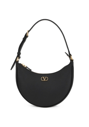 Valentino Garavani VLogo Signature grained-leather mini bag - Black