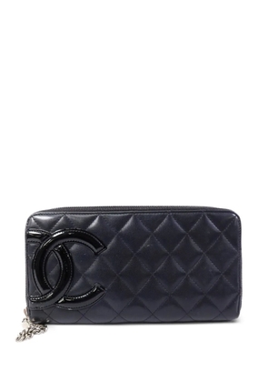 CHANEL Pre-Owned CC Cambon leather long wallet - Black