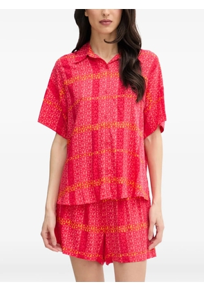 DKNY logo-print pajama set - Pink