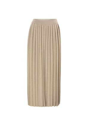 Fabiana Filippi pleated knitted skirt - Neutrals