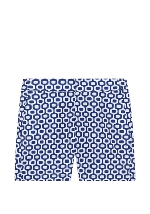 Frescobol Carioca Rio Sport Ipanema-print swim shorts - Blue
