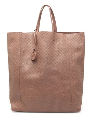 Bottega Veneta Pre-Owned 2012-2026 Leather Intrecciomirage Butterfly tote bag - Brown