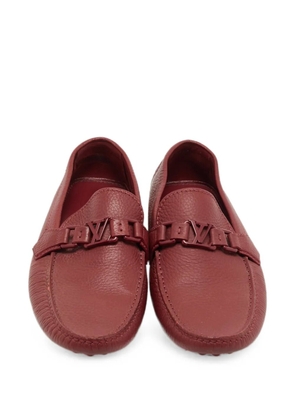 Louis Vuitton Pre-Owned Monte Carlo buckle loafers - Red