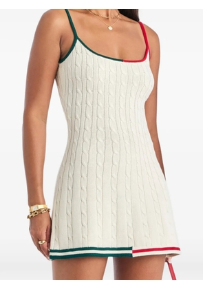 SEROYA Azriel cable-knit dress - Neutrals