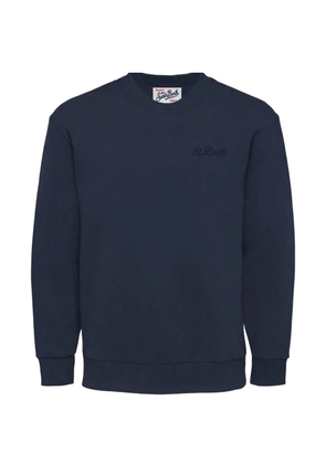 MC2 Saint Barth Ponza logo-embroidered sweatshirt - Blue