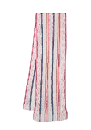 Missoni zig-zag woven scarf - White