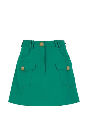 Balmain button-embellished mini skirt - Green
