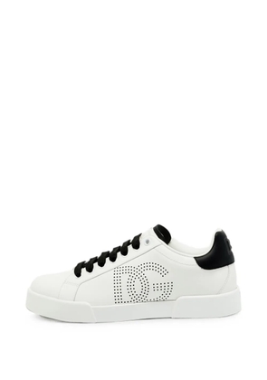 Dolce & Gabbana Pre-Owned Portofino logo-print sneakers - White