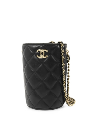 CHANEL Pre-Owned quilted CC bucket bag - Black