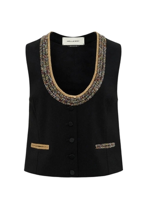 Hellessy Wes braided-trim vest - Black