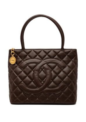 CHANEL Pre-Owned 1997-1999 Caviar Medallion tote bag - Brown