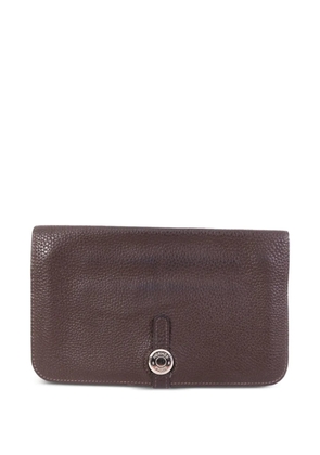 Hermès Pre-Owned Dogon GM wallet - Brown