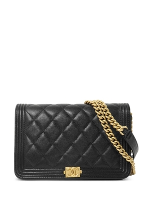 CHANEL Pre-Owned Boy Wallet On Chain shoulder bag - Black