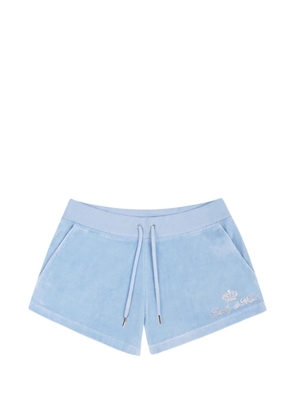 Juicy Couture x S&R crystal-embellished mini shorts - Blue