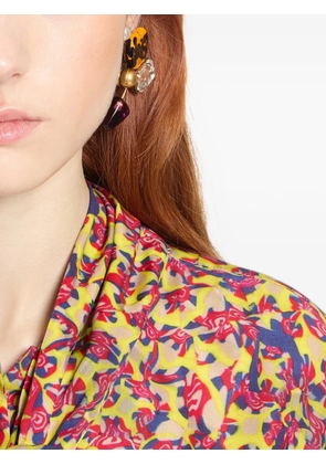 DRIES VAN NOTEN handmade crystal-embellished earrings - Gold