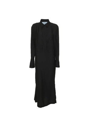 Prada Pre-Owned satin abaya maxi dress - Black