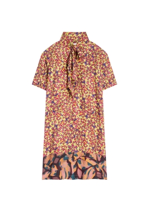 DRIES VAN NOTEN viscose shirt dress - Yellow