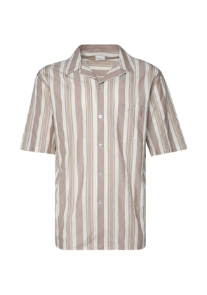 Saint Laurent striped boxy-fit shirt - Brown