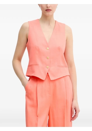 Lola Casademunt V-neck button-up waistcoat - Orange