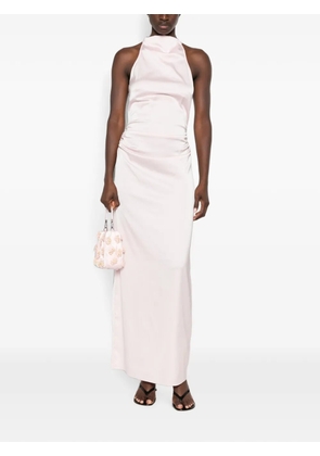 ROTATE BIRGER CHRISTENSEN gathered halterneck maxi dress - Pink