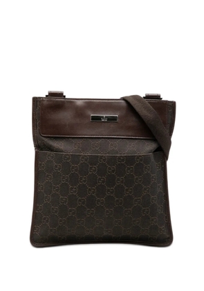 Gucci Pre-Owned 2000-2015 GG Denim crossbody bag - Brown