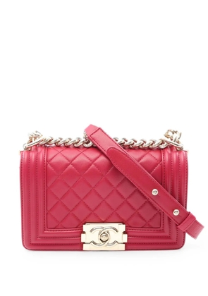 CHANEL Pre-Owned 1991-1994 small Boy Chanel leather shoulder bag - Pink