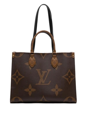 Louis Vuitton Pre-Owned 2021 Monogram Reverse Giant OnTheGo MM satchel - Brown