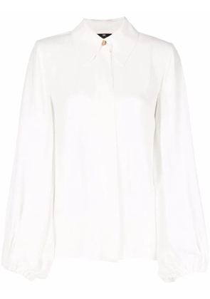 Elisabetta Franchi draped sleeve blouse - White