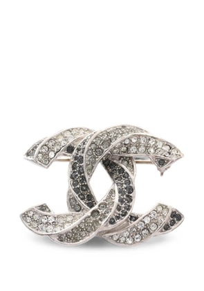 CHANEL Pre-Owned 2016 Coco Mark brooch - Silver