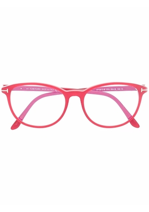 TOM FORD Eyewear FT5810 oval glasses - Red