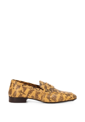DRIES VAN NOTEN leather penny loafers - Yellow