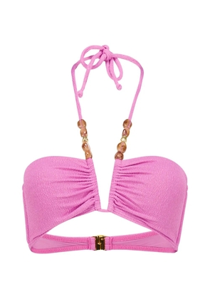 ViX Kiana Carol bead-embellished bikini top - Pink