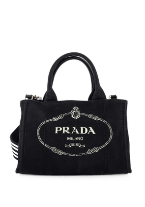Prada Pre-Owned Canapa Convertible Canvas Mini tote bag - Black