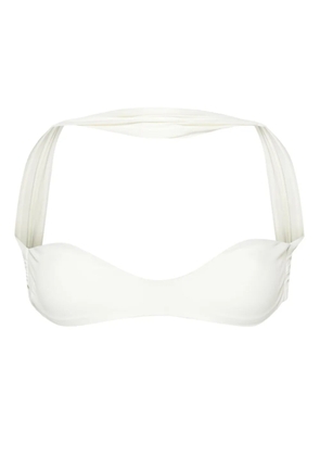 GCDS Couture strapless bikini top - White