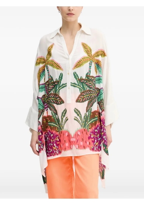 Lola Casademunt tropical-print blouse - White