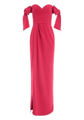 Marchesa Notte off-shoulder gown - Pink