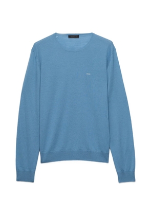 Prada superfine wool crew-neck sweater - Blue