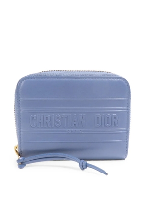 Christian Dior Pre-Owned logo-embossed wallet - Blue